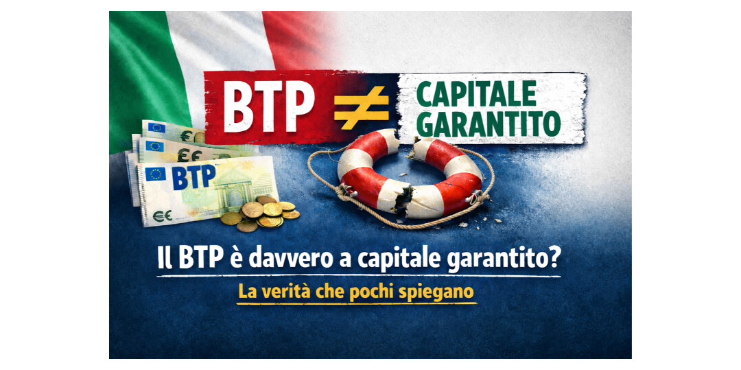 Rappresentazione visiva dell'articolo: Il BTP è davvero a capitale garantito? La verità che pochi spiegano