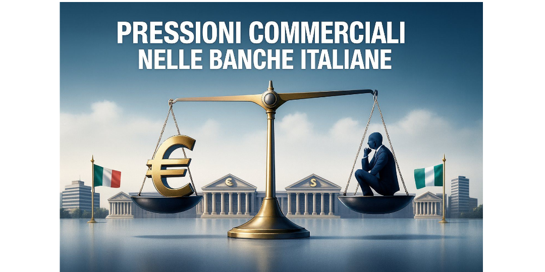 Rappresentazione visiva dell'articolo: Pressioni commerciali nelle banche italiane: quando a rimetterci sono clienti e bancari